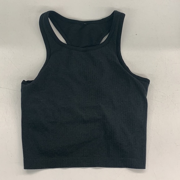 Charcoal black gray Lululemon tank top with built in bra - 6 - Picture 1 of 7